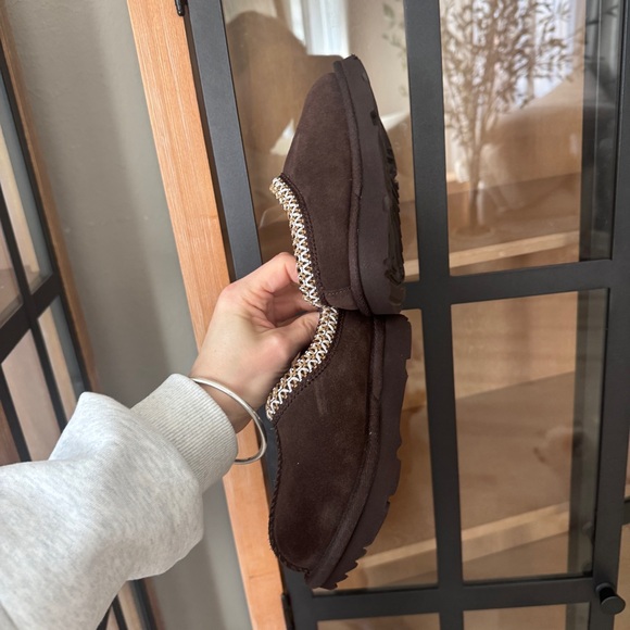 NEW UGG Tasman II toddler slippers slide baby boy girl unisex dusted cocoa suede - Picture 12 of 12